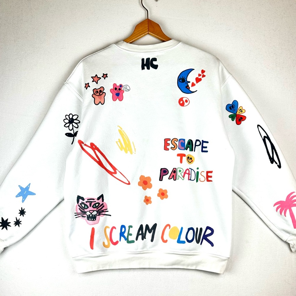 The Mayfair Group Somebody Loves You Graphics Crewneck Sweatshirt - Picture 4 of 14